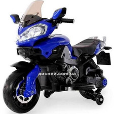 Детский мотоцикл M 3630 EL-4, кожаное сиденье, синий